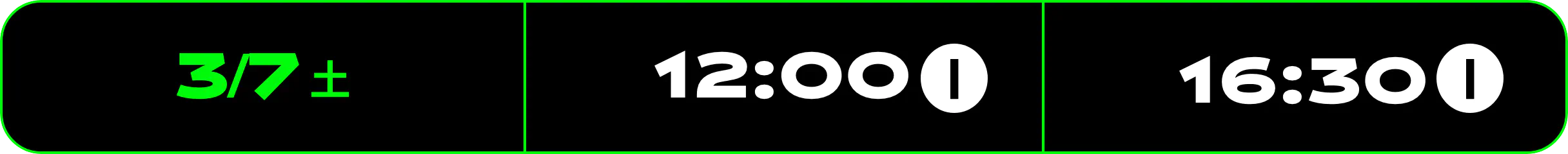 3/7（土）12:00I 16:30I